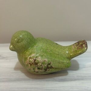Pier 1 Imports Green Pottery Bird